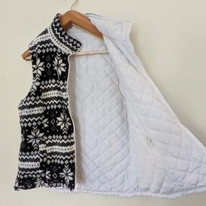Reversible Fuzzy Winter Vest